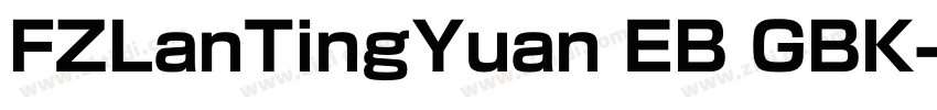 FZLanTingYuan EB GBK字体转换